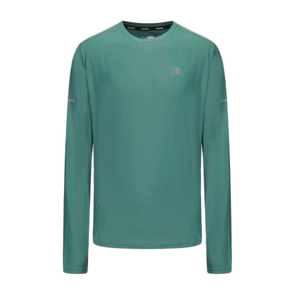 Karrimor Mens Reflective Detail Long-Sleeved T-Shirt / Spruce Green